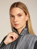 Women's Merino 260 Tech Vertex Long Sleeve Half Zip Thermal Top Peak Black/Obsidian - 7