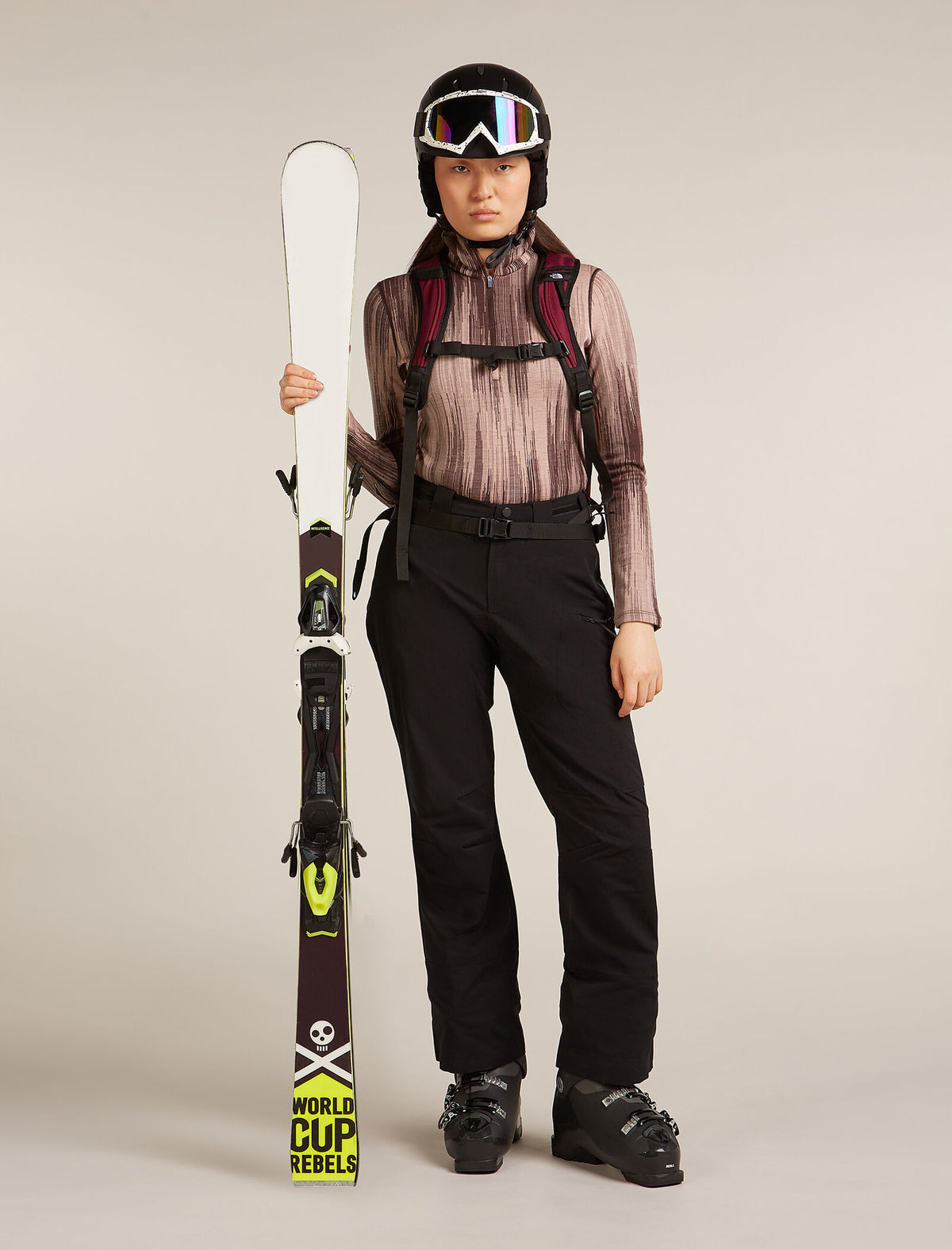 Women's Merino 260 Tech Vertex Long Sleeve Half Zip Thermal Top Peak Java/Summit - 4