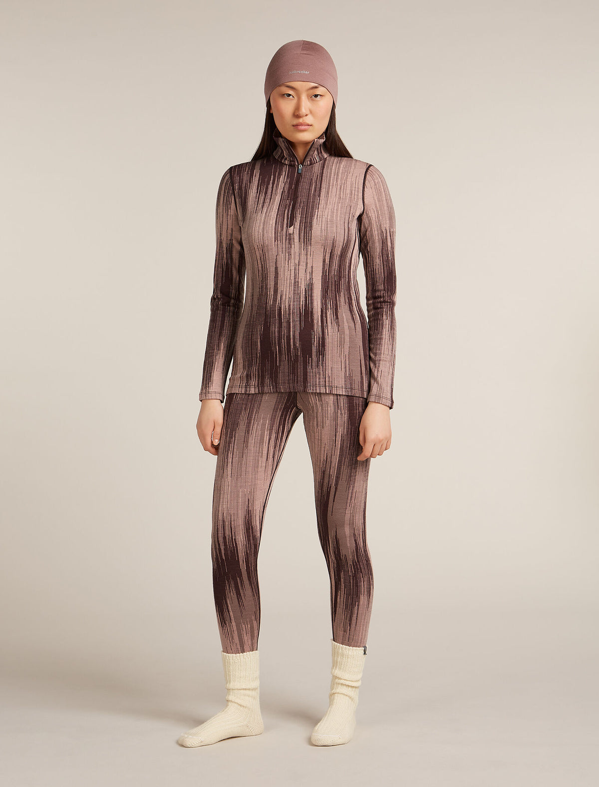 Women's Merino 260 Tech Vertex Long Sleeve Half Zip Thermal Top Peak Java/Summit - 8