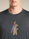 Men's Merino 150 Tech Lite Short Sleeve Tee Bear Tour Obsidian - 6