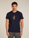 Men's Merino 150 Tech Lite Short Sleeve T-Shirt Bear Tour Midnight Navy - 1
