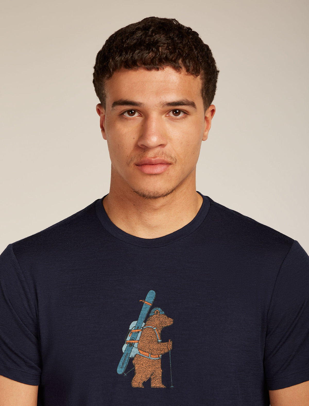 Men's Merino 150 Tech Lite Short Sleeve T-Shirt Bear Tour Midnight Navy - 5