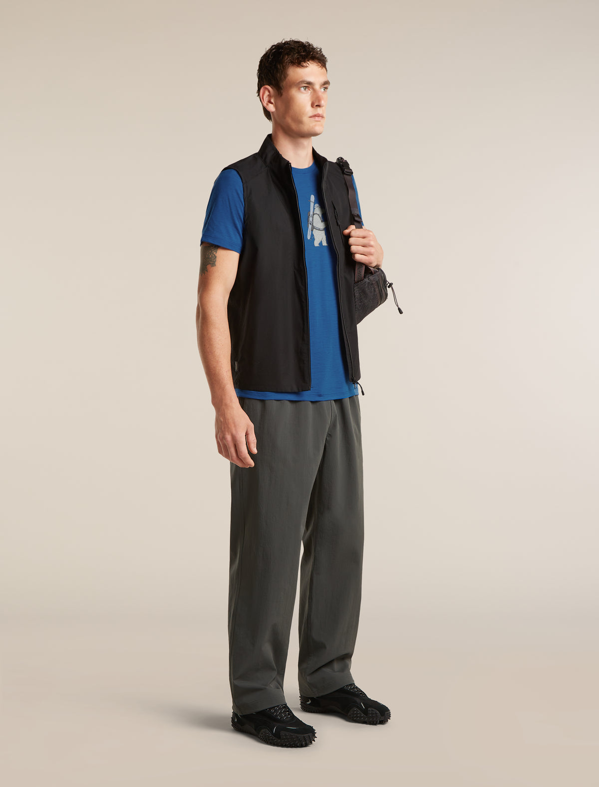 Men's Merino 150 Tech Lite Short Sleeve Tee Bear Tour Lazurite - 4