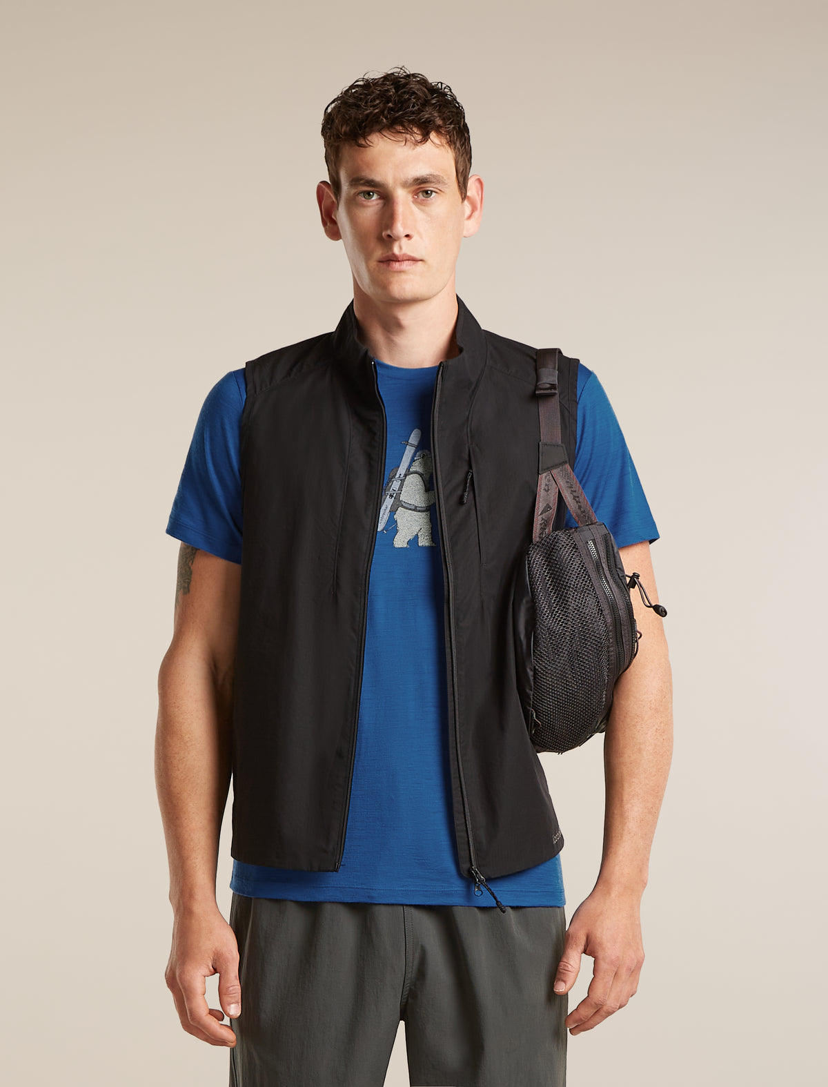 Men's Merino 150 Tech Lite Short Sleeve Tee Bear Tour Lazurite - 5