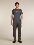 Men's Merino 150 Tech Lite Short Sleeve T-Shirt Ruapehu Round Obsidian - 3