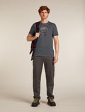 Men's Merino 150 Tech Lite Short Sleeve T-Shirt Ruapehu Round Obsidian - 4