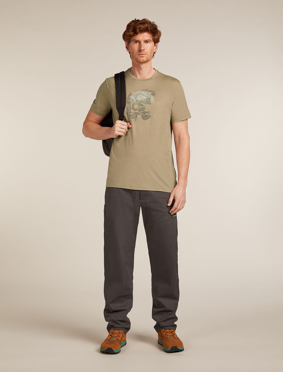 Men's Merino 150 Tech Lite Short Sleeve T-Shirt Ruapehu Round Flagstone - 4