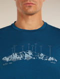 Men's Merino 150 Tech Lite Short Sleeve Tee The Peaks  - 6