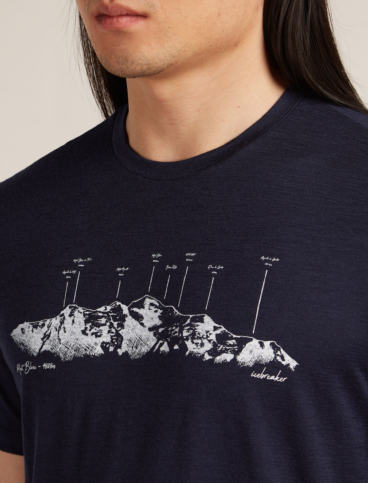 Men's Merino 150 Tech Lite Short Sleeve T-Shirt The Peaks Midnight Navy - 6