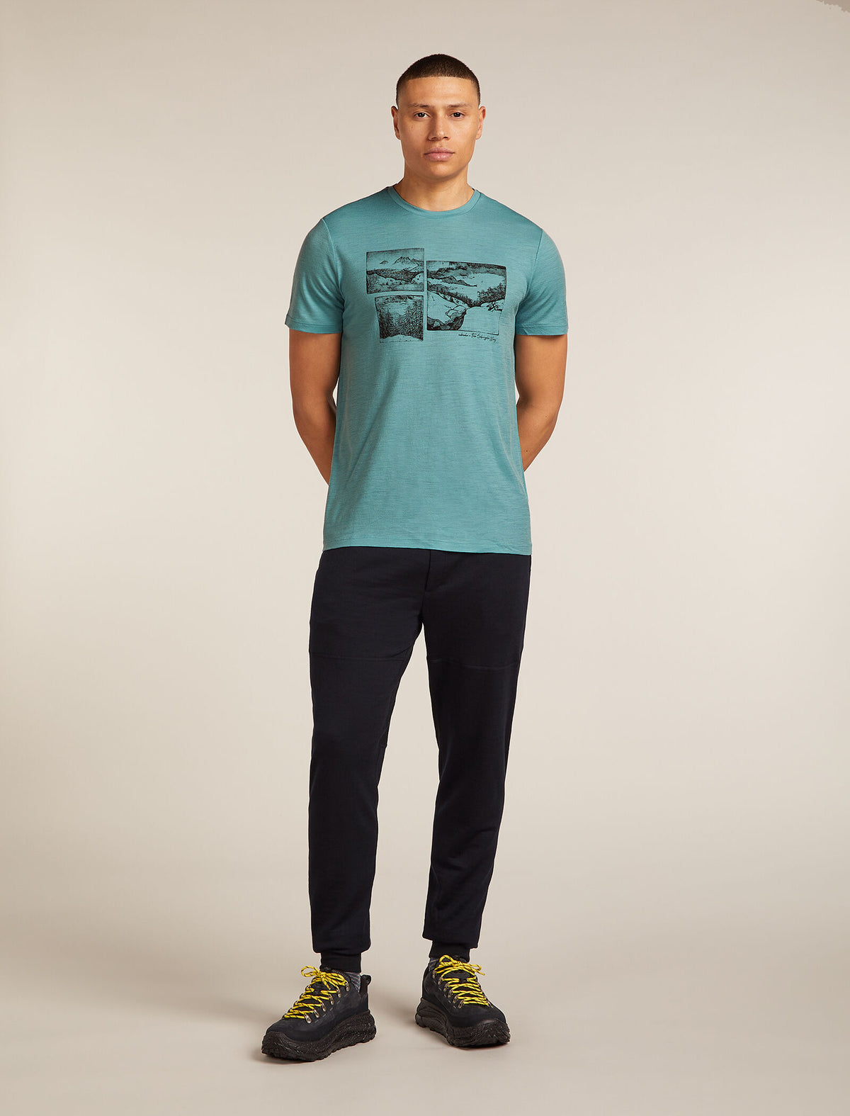 Men's Merino 150 Tech Lite Short Sleeve T-Shirt The Climb Hydro - 3