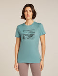 Women's Merino 150 Tech Lite Short Sleeve T-Shirt Terrain Hydro - 1