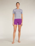 Women's Merino Blend 260 Seamless Rib Short Sleeve Mock Neck Thermal Top  - 4