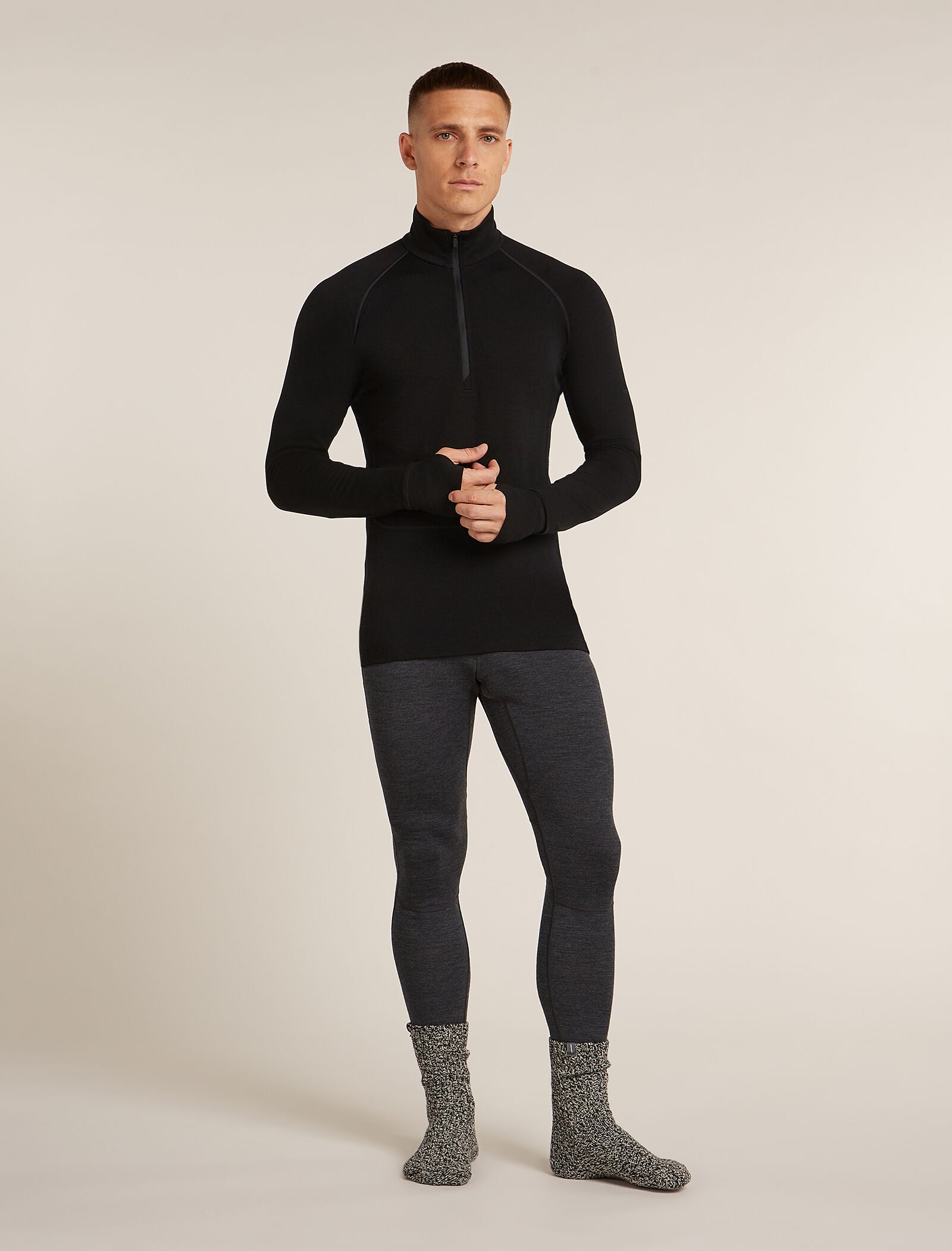 Men's Merino 200 ZoneKnit™ Long Sleeve Half Zip Thermal Top