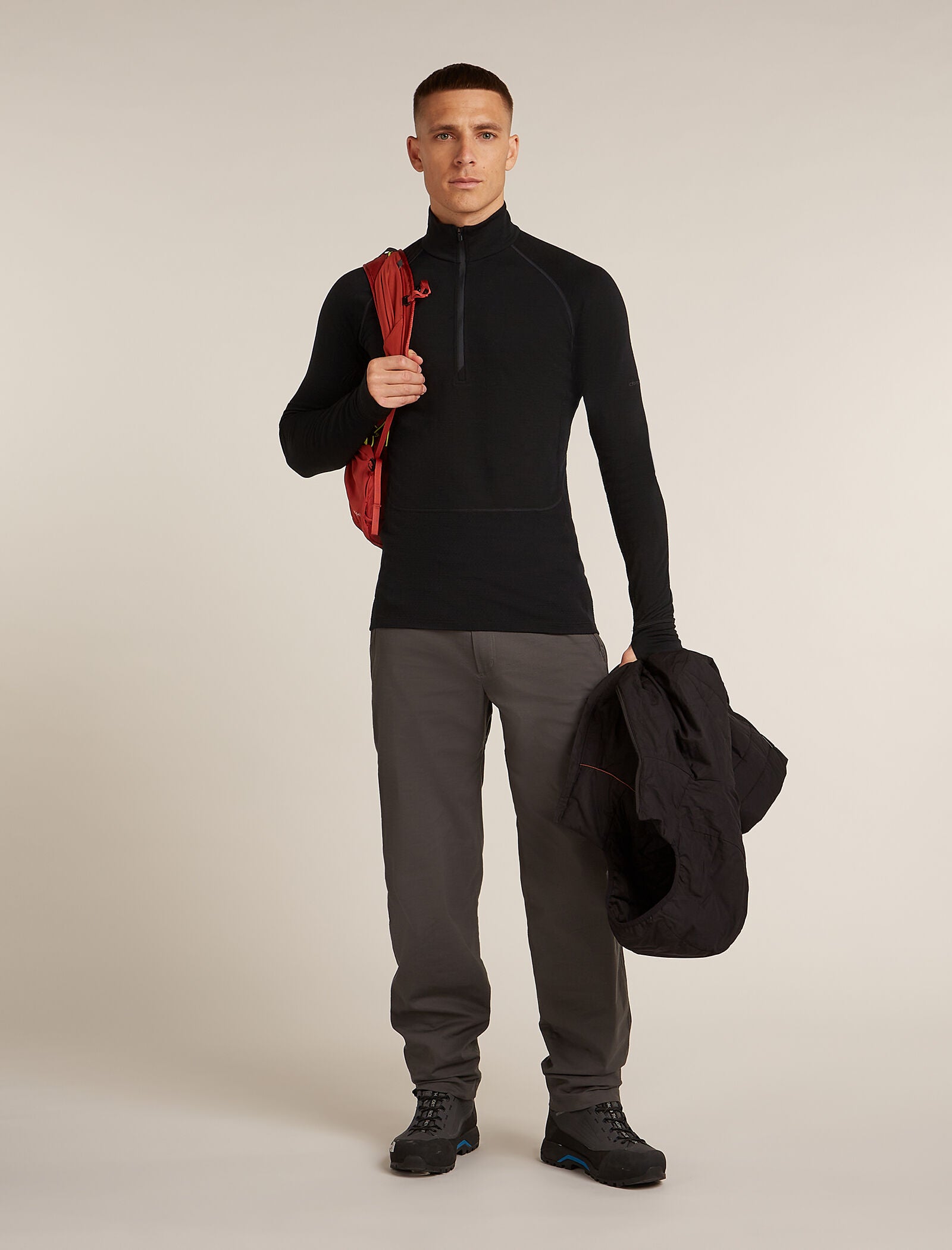 Men's Merino 200 ZoneKnit™ Long Sleeve Half Zip Thermal Top