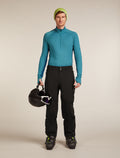 Men's Merino 200 ZoneKnit™ Long Sleeve Half Zip Thermal Top Atlantis/Topaz - 4