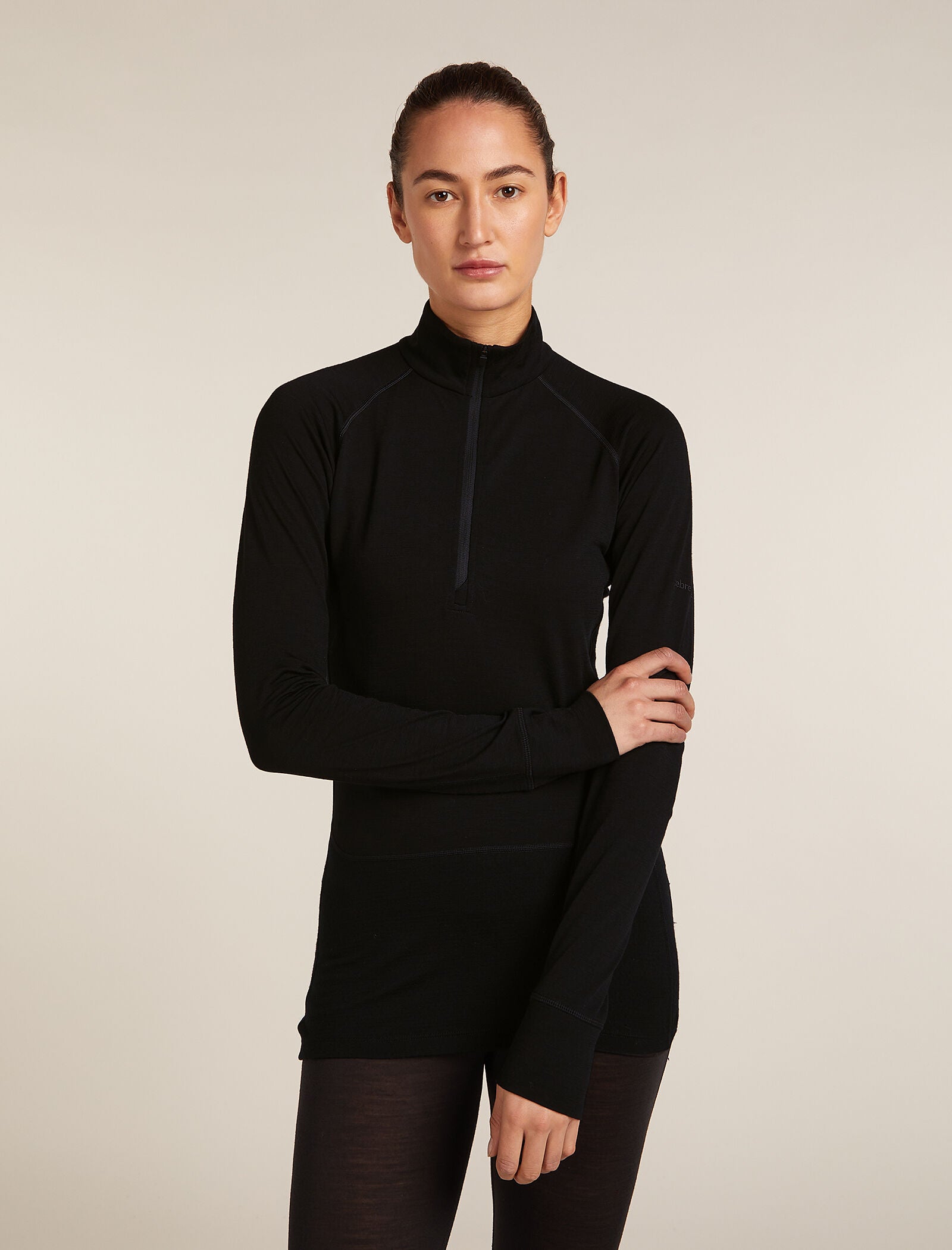 Second/Layer ニットポロ M Men's Classic Thermal Merino Base Layer 1/4 Zip - Mink Color Shift