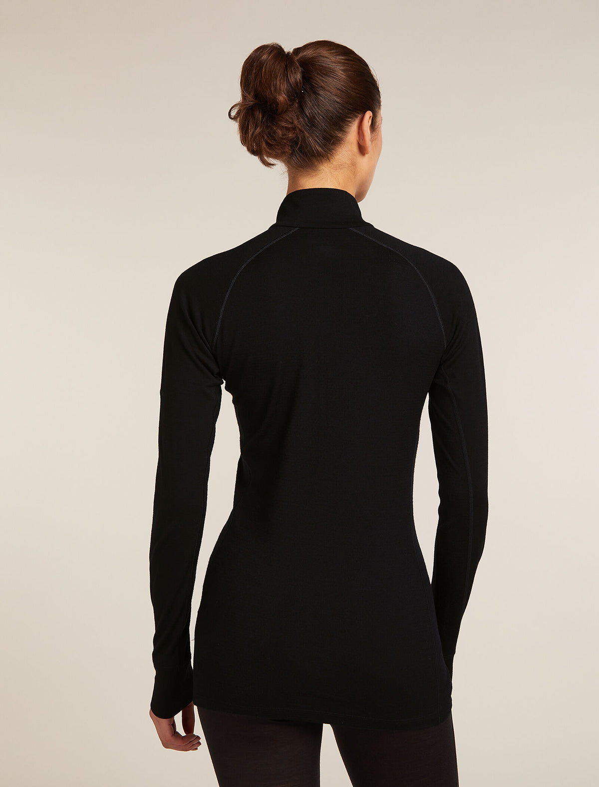 Women's Merino 200 ZoneKnit™ Long Sleeve Half Zip Thermal Top Black - 2
