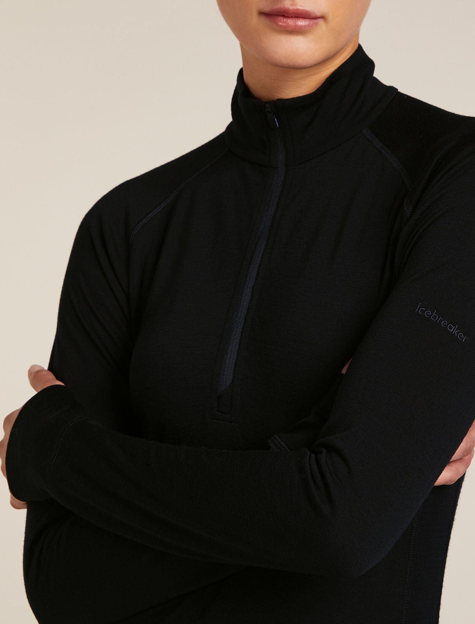 Second/Layer ニットポロ M Men's Classic Thermal Merino Base Layer 1/4 Zip - Mink Color Shift