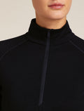 Women's Merino 200 ZoneKnit™ Long Sleeve Half Zip Thermal Top Black - 7