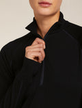 Women's Merino 200 ZoneKnit™ Long Sleeve Half Zip Thermal Top Black - 8