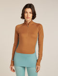 Women's Merino 200 ZoneKnit™ Long Sleeve Half Zip Thermal Top Hydro/Trail - 1