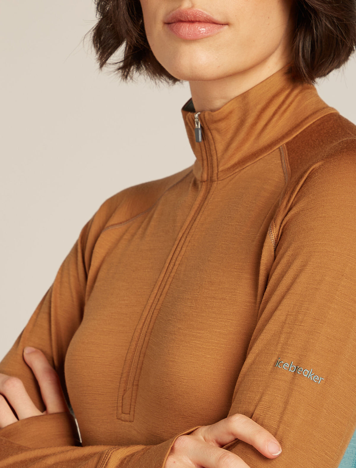 Women's Merino 200 ZoneKnit™ Long Sleeve Half Zip Thermal Top Hydro/Trail - 5