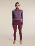 Women's Merino 200 ZoneKnit™ Long Sleeve Half Zip Dark Berry/Grey Plum - 3