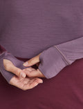 Women's Merino 200 ZoneKnit™ Long Sleeve Half Zip Dark Berry/Grey Plum - 7