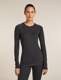 Women's Merino 260 ZoneKnit™ Long Sleeve Crewe Thermal Top Jet Heather - 1