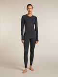 Women's Merino 260 ZoneKnit™ Long Sleeve Crewe Thermal Top Jet Heather - 3