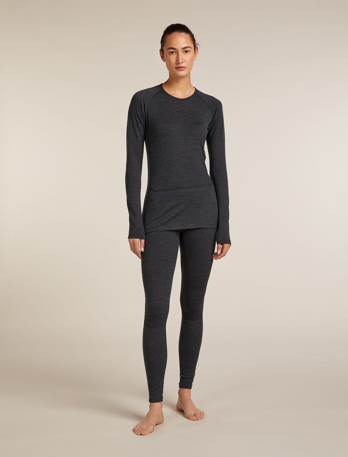 Women's Merino 260 ZoneKnit™ Long Sleeve Crewe Thermal Top Jet Heather - 3