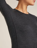 Women's Merino 260 ZoneKnit™ Long Sleeve Crewe Thermal Top Jet Heather - 8