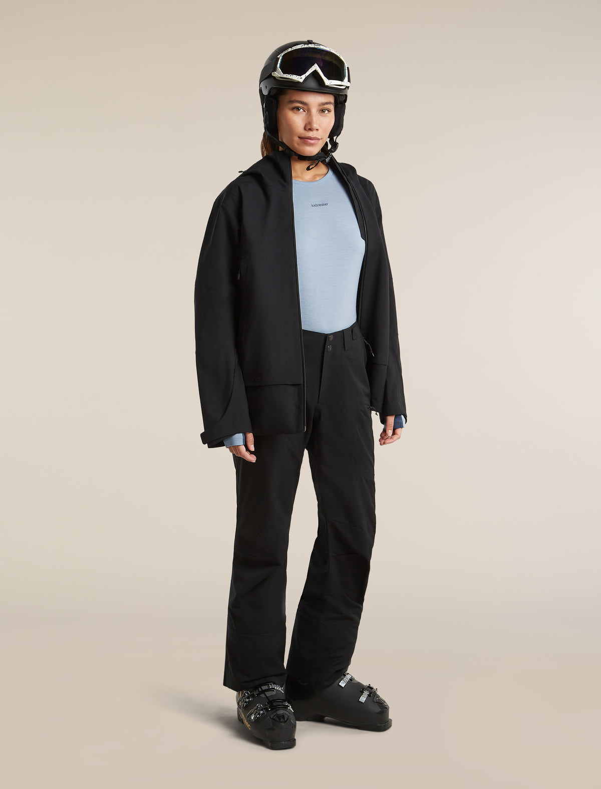Women's Merino 260 ZoneKnit™ Long Sleeve Thermal Crewe Dawn/Zinc Blue - 4