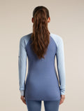 Women's Merino 260 ZoneKnit™ Long Sleeve Thermal Half Zip Dawn/Zinc Blue - 2
