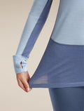 Women's Merino 260 ZoneKnit™ Long Sleeve Thermal Half Zip Dawn/Zinc Blue - 9