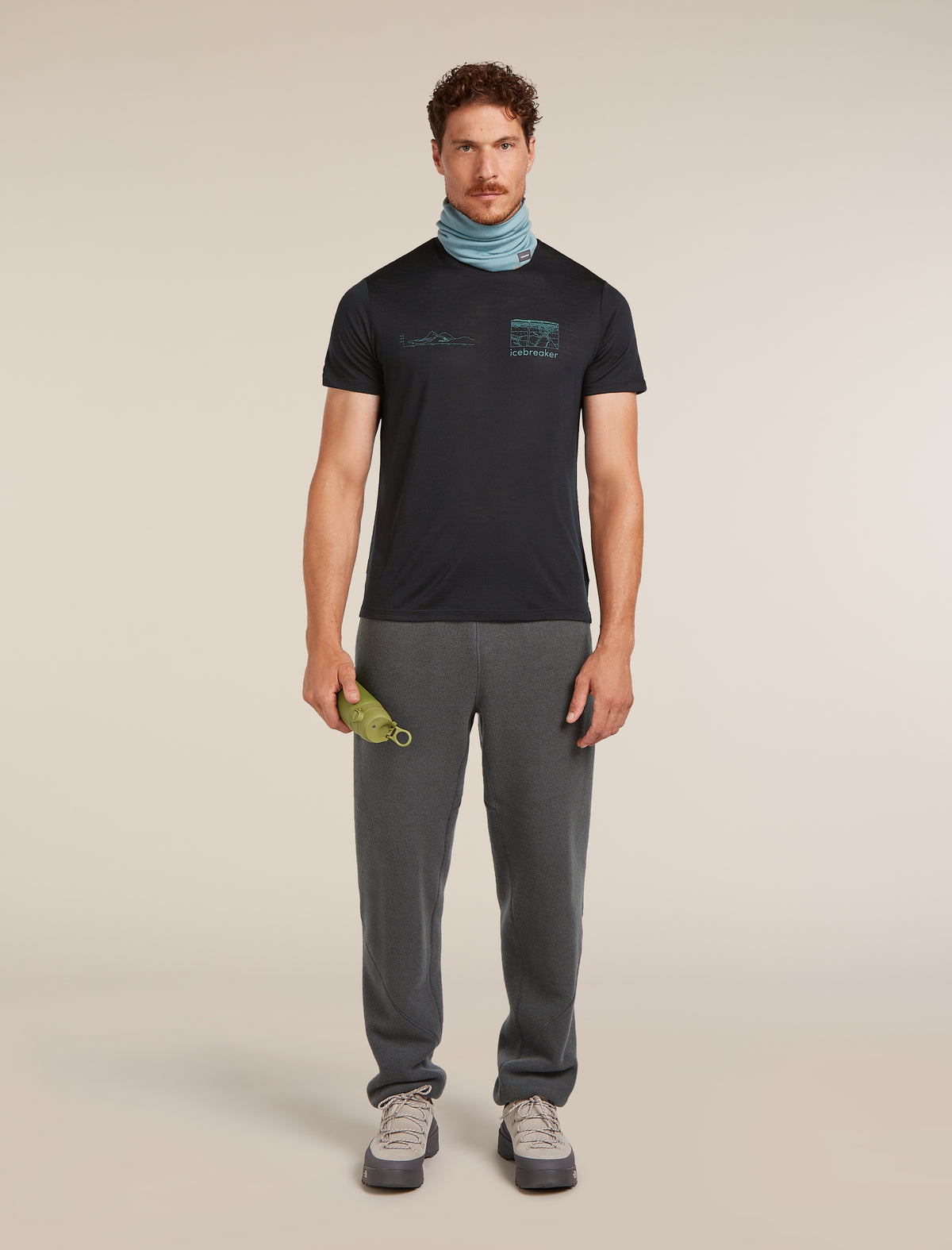 Men's Merino Blend 125 Cool-Lite™ Sphere Short Sleeve T-Shirt Trail Black - 4