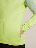 Men's Merino Blend 300 RealFleece™ Descender Long Sleeve Zip Jacket Peridot/Seaglass - 7