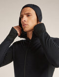 Men's Merino Blend 300 RealFleece™ Descender Long Sleeve Zip Hoodie Black - 9