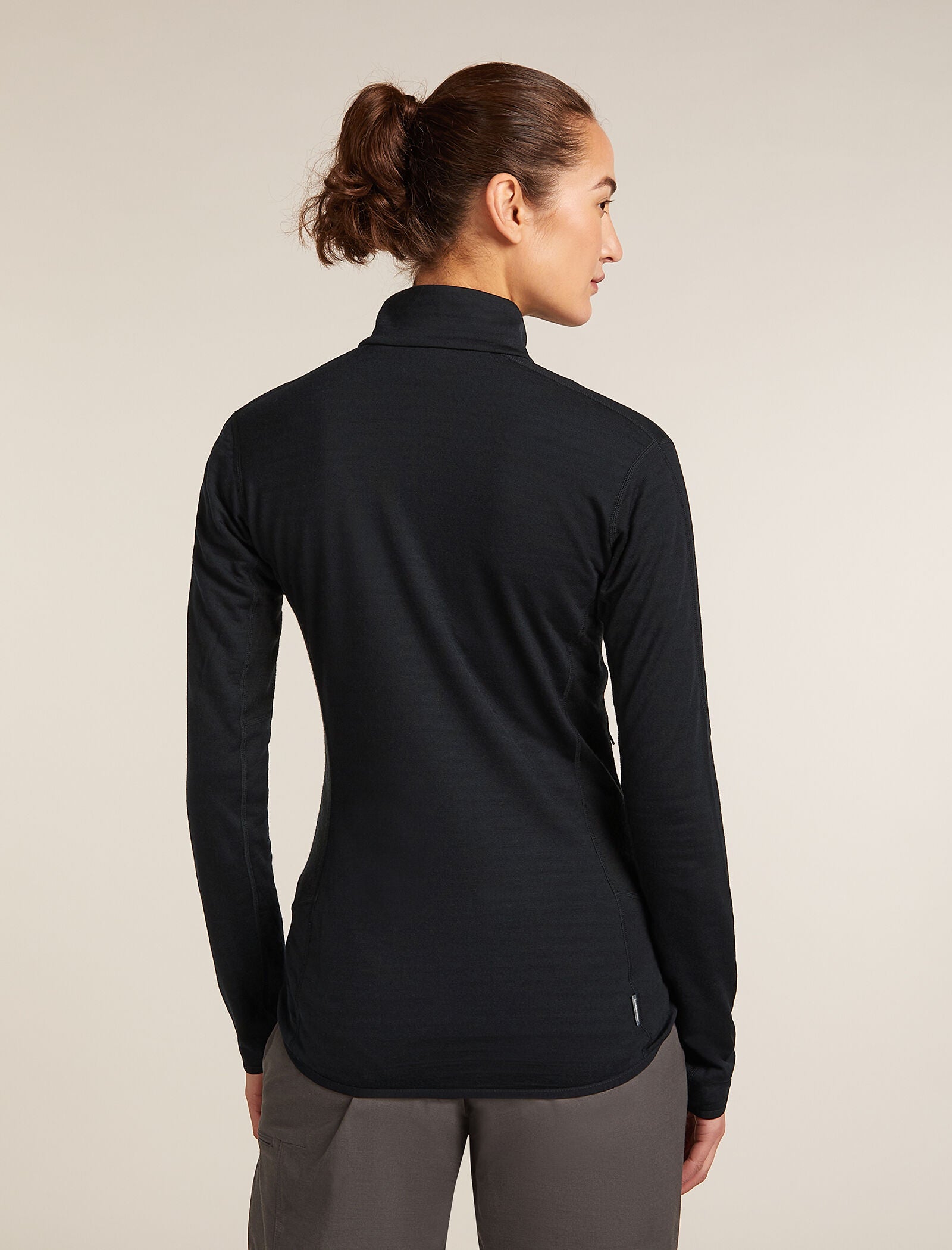 【新品】icebreaker リアルフリース プルオーバー　ブラック　women 新品】icebreaker リアルフリース プルオーバー ブラック women 【公式