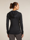 Sweat à capuche zippé 300 Descender Femme  - 2
