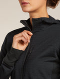 Sweat à capuche zippé 300 Descender Femme  - 7