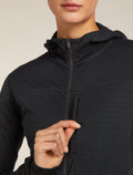 Sweat à capuche zippé 300 Descender Femme  - 9