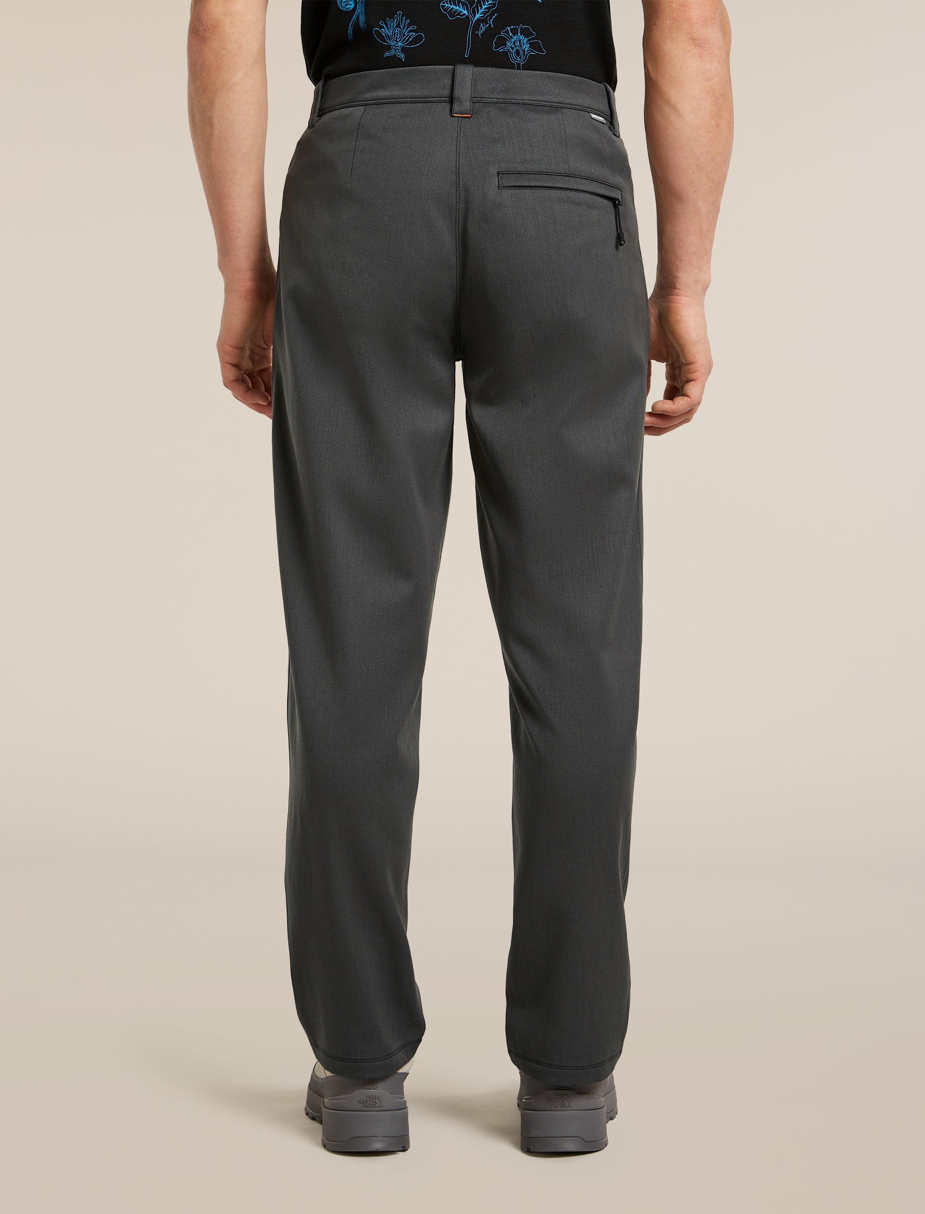 Men's Merino Blend Cotton Twill Wander Pants Obsidian/black