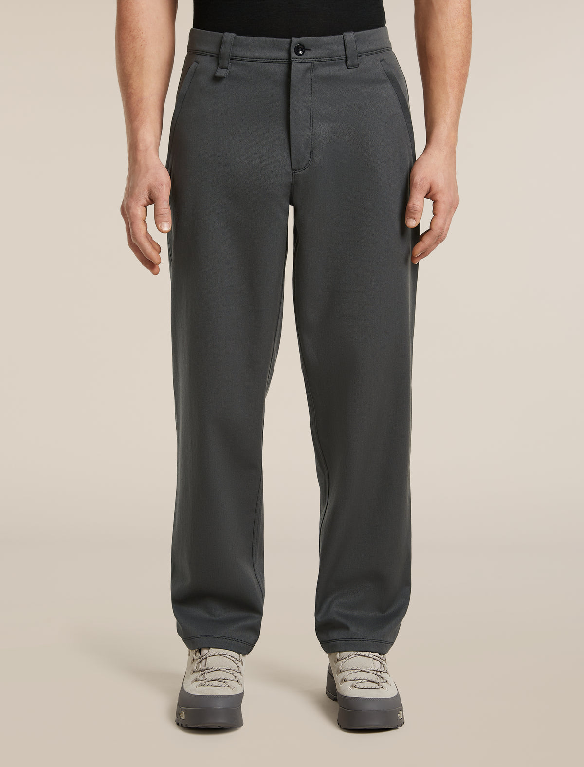Men's Merino Blend Cotton Twill Wander Pants Obsidian/black - 1