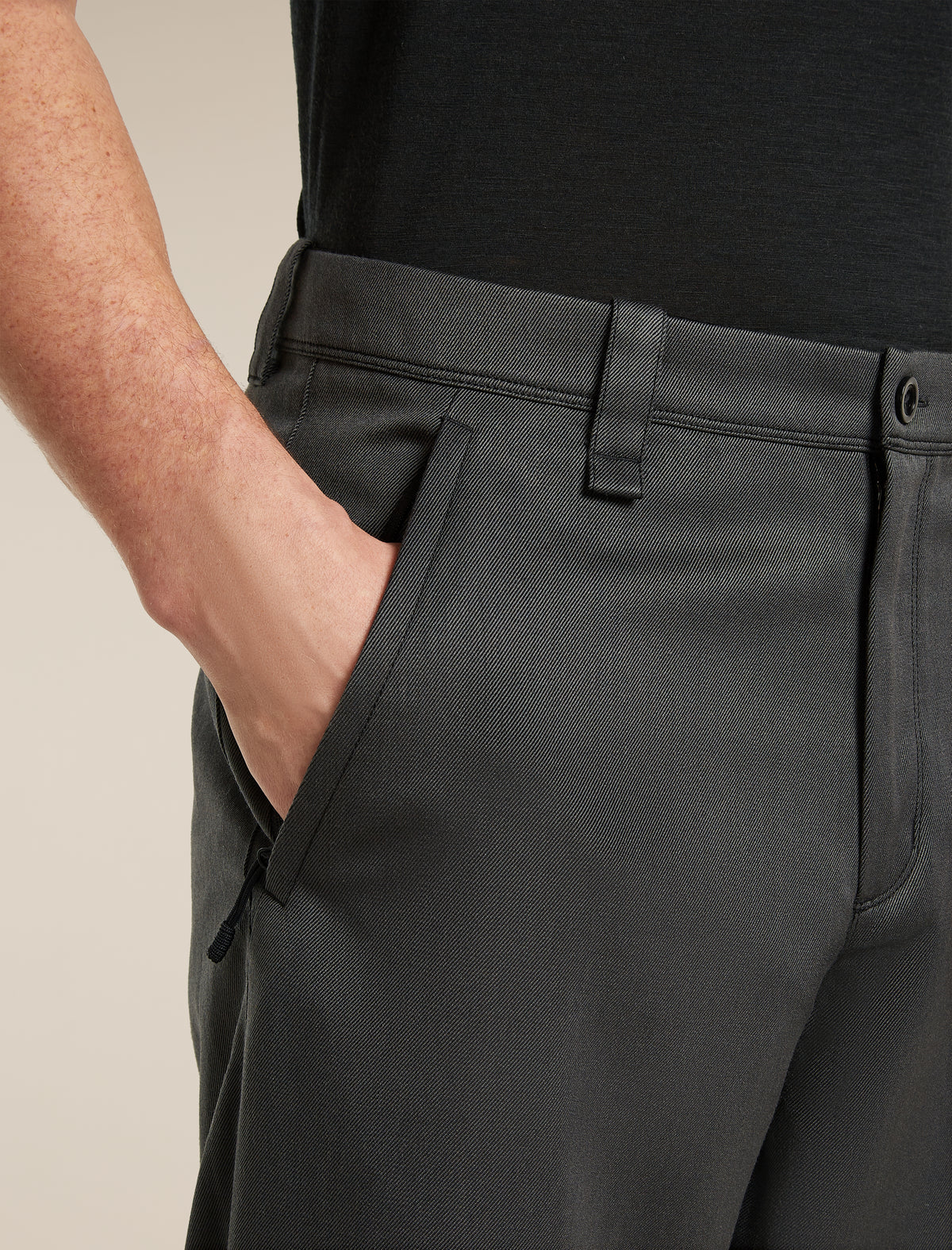 icebreaker Men's Merino Blend Cotton Twill Wander Pants Obsidian/black MEN - 9
