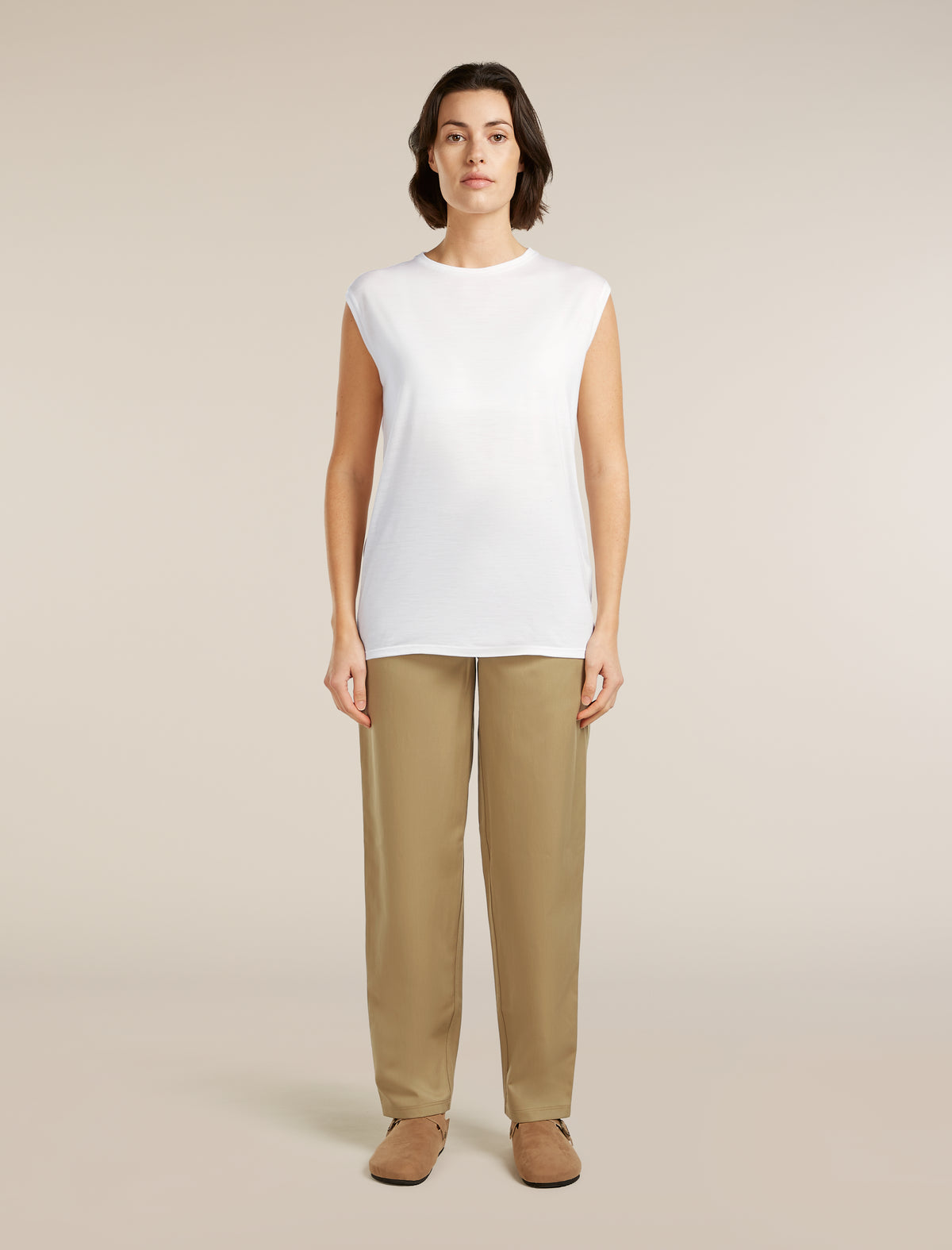 Women's Merino Cotton Twill Wander Pants Cumin - 4