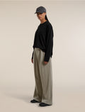 Unisex Merino 150 Long Sleeve Tee Stripe Black - 8