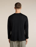 Unisex Merino 150 Long Sleeve Tee Stripe Black - 3