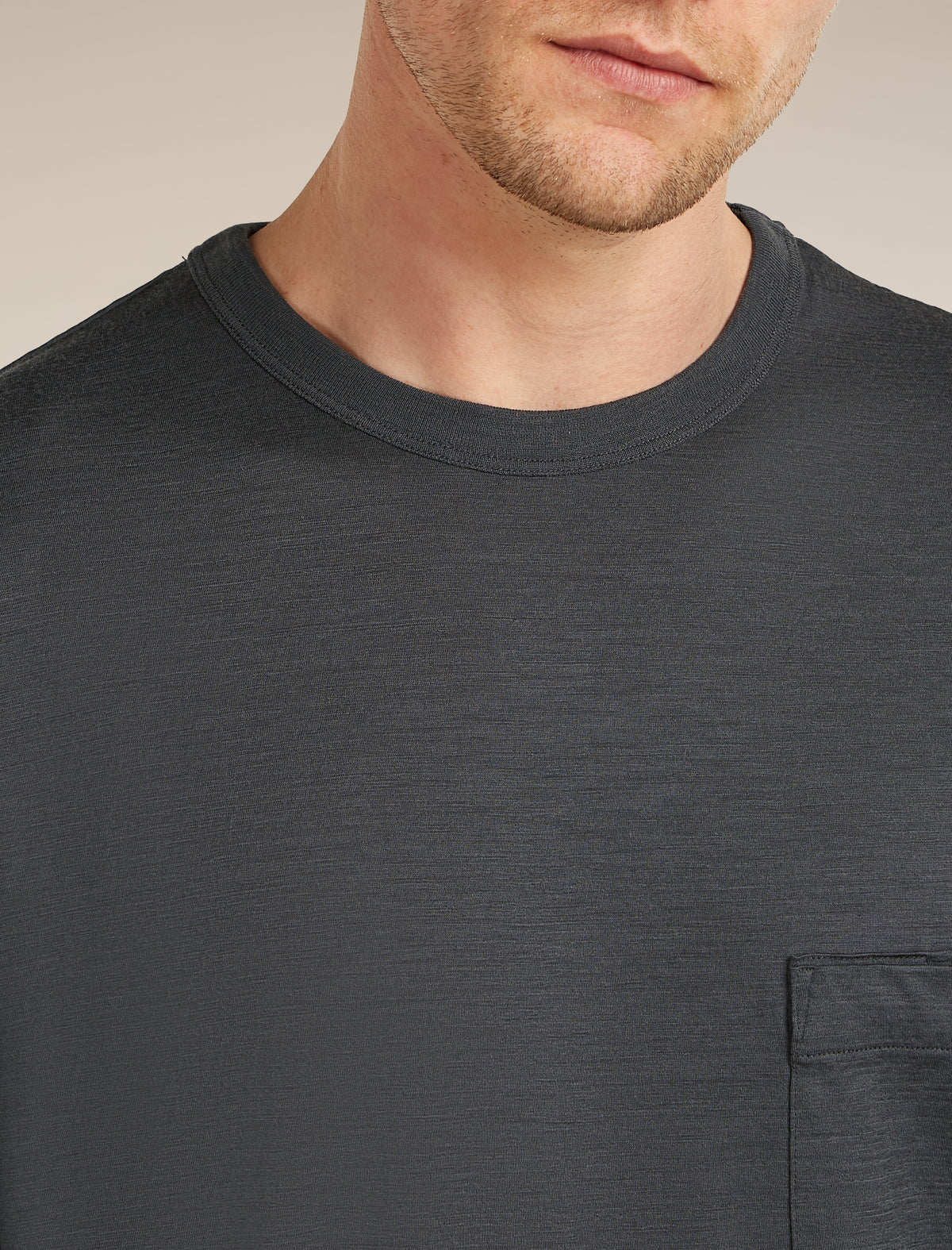 Unisex Merino 150 Long Sleeve Pocket Tee Obsidian - 5