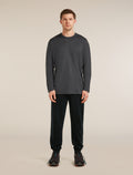 Unisex Merino 150 Long Sleeve Pocket Tee Obsidian - 3